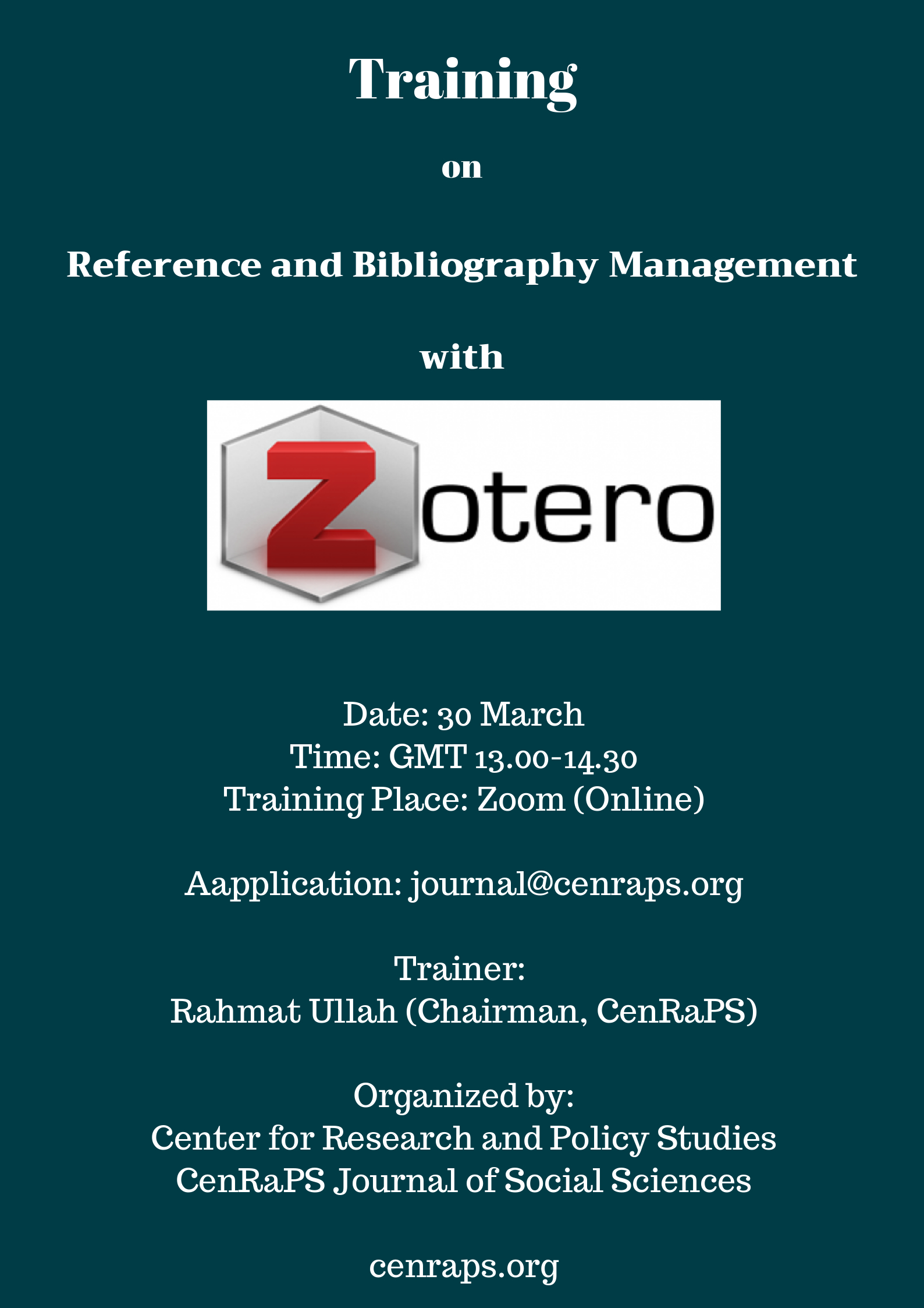Training-on-Zotero-2 Training on Reference and Bibliography Management
